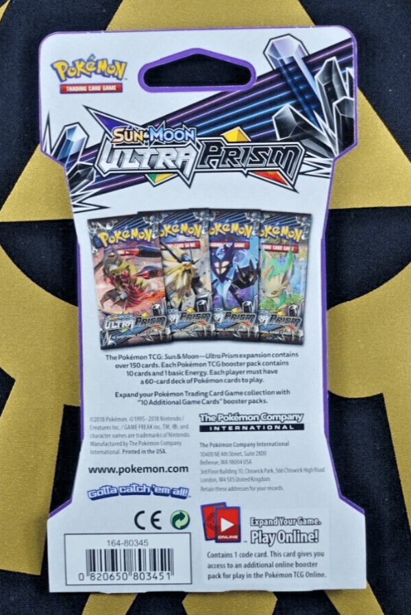 Pokemon TCG Ultra Prism Blister Booster Pack (2018) - Trading Card Game Expansion