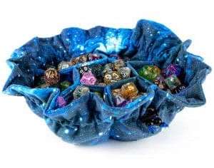 Velvet Compartment Dice Bag with Pockets 2 Colours
