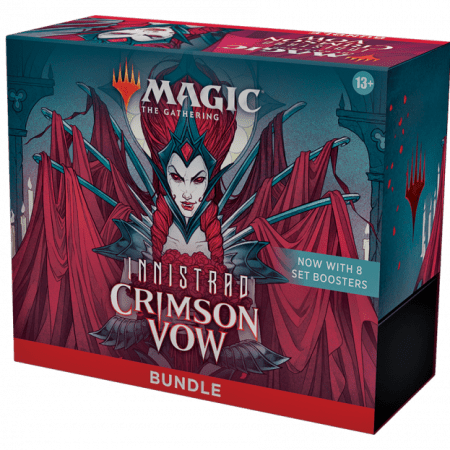 Magic: The Gathering Innistrad: Crimson Vow Bundle box, featuring the dark and gothic cards of the Innistrad universe.