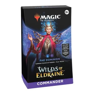 Magic: The Gathering Wilds of Eldraine Commander Deck Fae Dominion MTG Cards Collectible Card Game Strategy Game Eldraine Expansion Faerie Deck