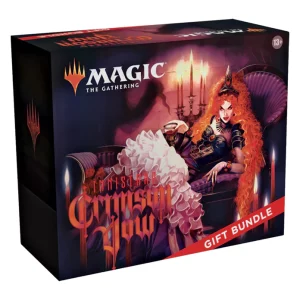 Magic: The Gathering Innistrad: Crimson Vow Gift Bundle showcasing exclusive cards and accessories.