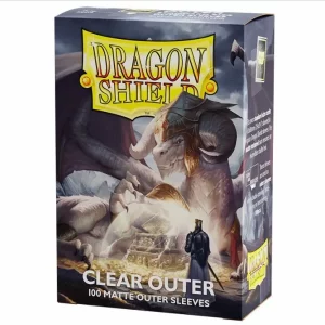 Matte Clear Standard Size Outer Sleeves by Dragon Shield for additional card protection.