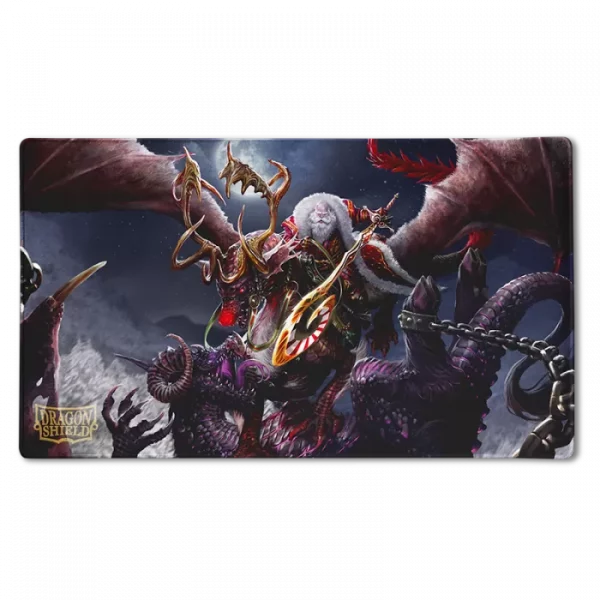 Limited Edition Dragon Shield Playmat with a special Christmas 2022 design for card game enthusiasts.