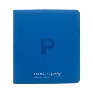 Palms Off Gaming - Collector's Series 12 Pocket Zip Trading Card Binder - BLUE