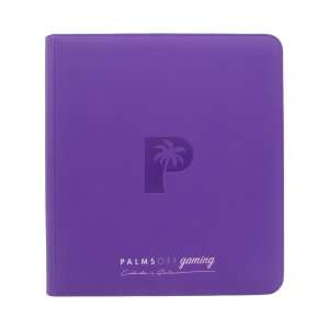 Palms Off Gaming - Collector's Series 12 Pocket Zip Trading Card Binder - PURPLE