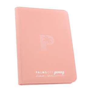 Palms Off Gaming - Collector's Series 9 Pocket Zip Trading Card Binder - PINK