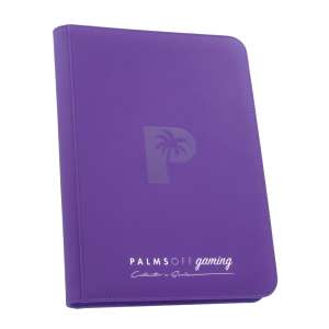 Palms Off Gaming - Collector's Series 9 Pocket Zip Trading Card Binder - PURPLE