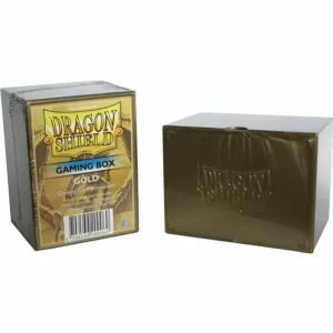 Gold Dragon Shield Deck Box designed for secure card storage.