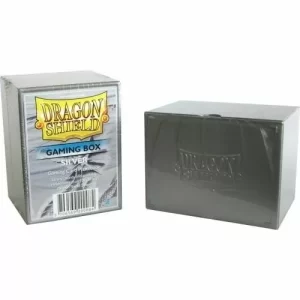 Silver Dragon Shield Deck Box designed for safe storage of collectible cards.