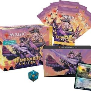 Magic: The Gathering Dominaria United Bundle box, spotlighting the rejuvenated tales and champions of Dominaria.