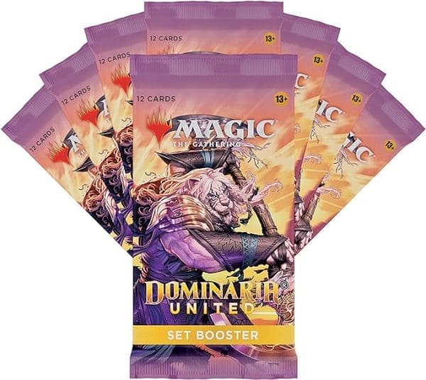 Magic: The Gathering Dominaria United Bundle box, spotlighting the rejuvenated tales and champions of Dominaria.