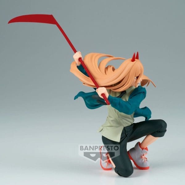 Chainsaw Man Vibration Stars Power figure, capturing the fierce and vibrant character from the hit manga series.
