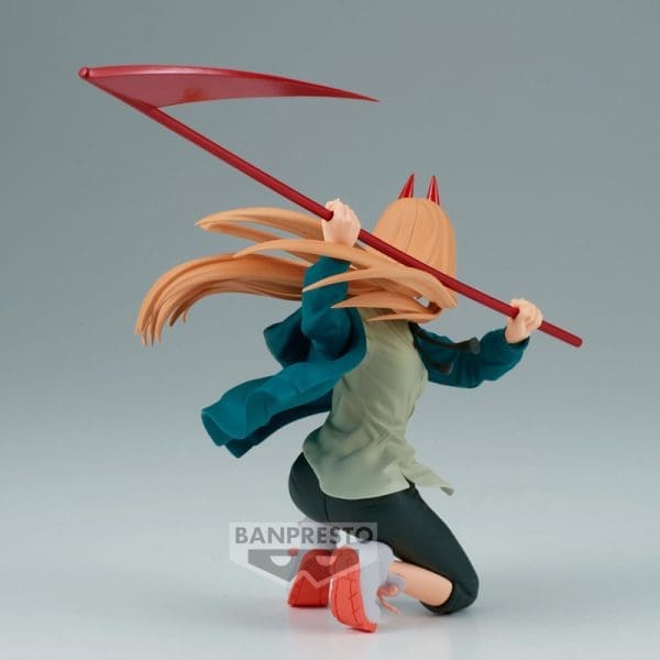 Chainsaw Man Vibration Stars Power figure, capturing the fierce and vibrant character from the hit manga series.