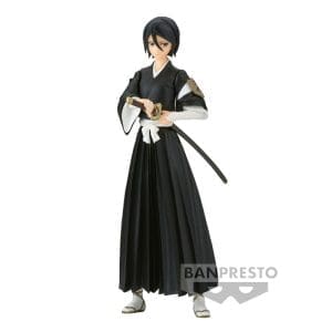Bleach Solid And Souls Rukia Kuchiki figure, depicting the soul reaper in detailed attire.