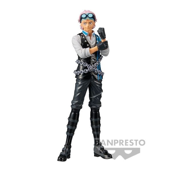 ONE PIECE FILM RED DXF The Grandline Series Koby figure, capturing the Marine officer in crisp detail and dynamic pose.