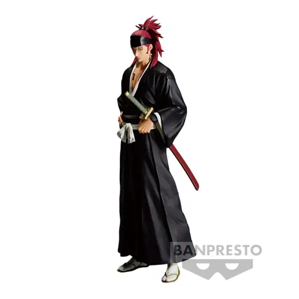 Banpresto Bleach Solid and Souls Renji Abarai figure (BP88134L), showcasing the dynamic pose and intricate details.