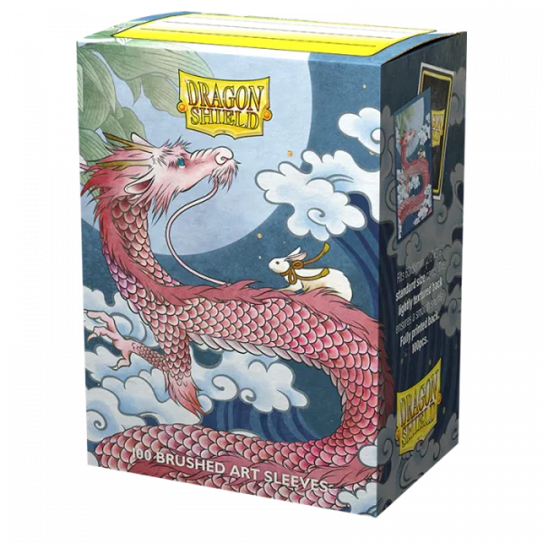 Dragon Shield Art Sleeves featuring the Water Rabbit 2023 design in standard size, a pack of 100 high-quality card sleeves.
