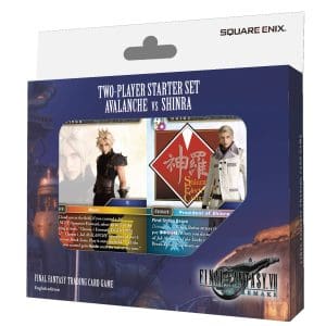 Final Fantasy TCG Two Player Starter Set featuring the epic rivalry between Avalanche and Shinra, perfect for fans and card game enthusiasts
