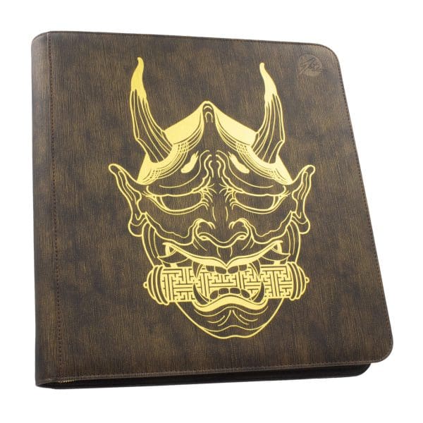 Artist Series 9 Pocket Binder featuring the Oni Deathmask artwork by Beau Ingleton, perfect for storing and showcasing trading cards.
