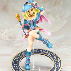 "Yu-Gi-Oh! Dark Magician Girl figure re-run, capturing the beloved character in her iconic pose with magical detail."