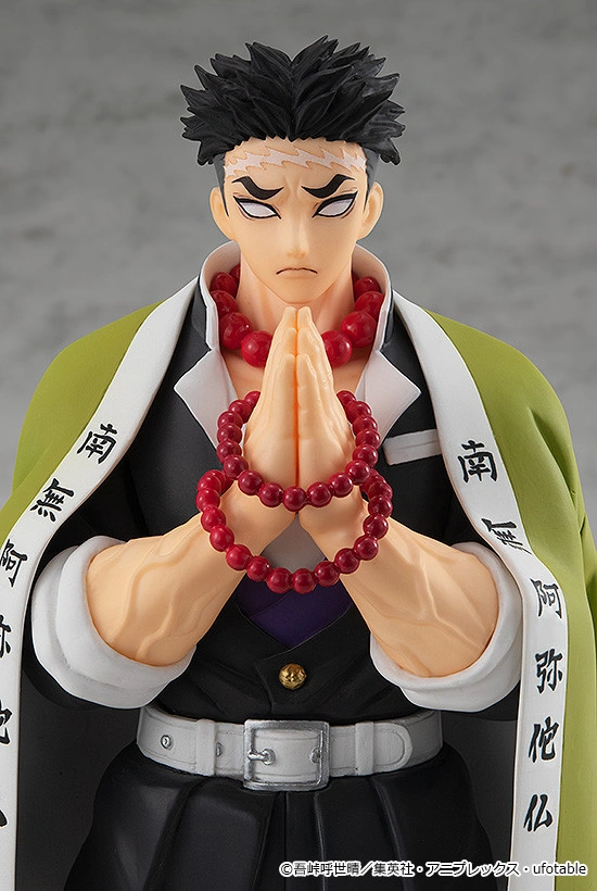 POP UP PARADE Gyomei Himejima figure from 'Demon Slayer: Kimetsu no Yaiba,' capturing the Stone Hashira in detailed craftsmanship."