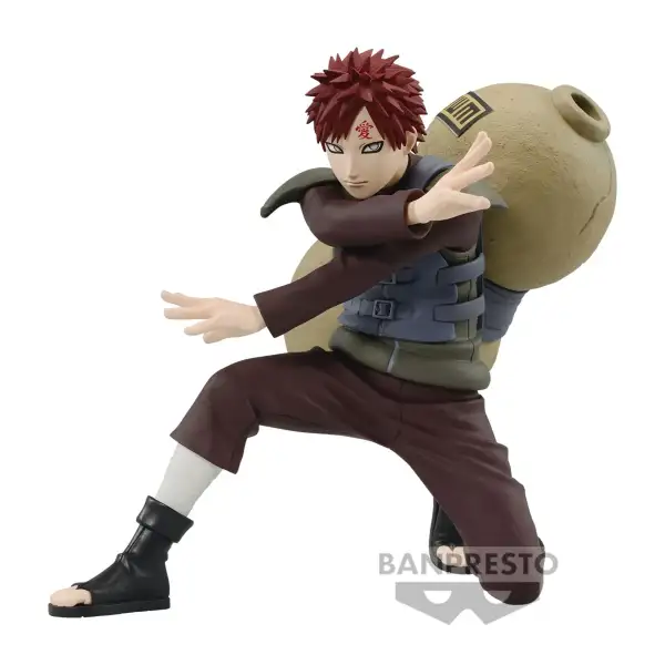 Naruto Shippuden Vibration Stars Gaara II figure, capturing the iconic character in dynamic detail.