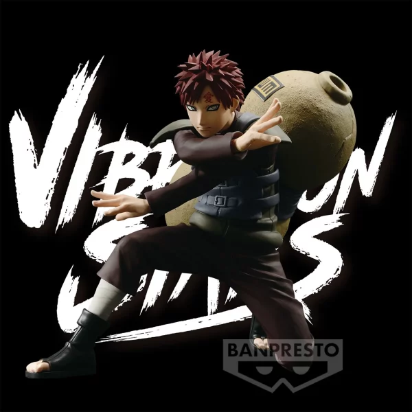 Naruto Shippuden Vibration Stars Gaara II figure, capturing the iconic character in dynamic detail.