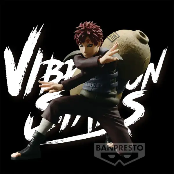 Naruto Shippuden Vibration Stars Gaara II figure, capturing the iconic character in dynamic detail.