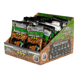 Minecraft Nano Metalfigs Wave 1 Bling Pack, showcasing an array of miniature metal figures from the iconic game.
