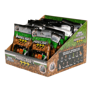 Minecraft Nano Metalfigs Wave 1 Bling Pack, showcasing an array of miniature metal figures from the iconic game.