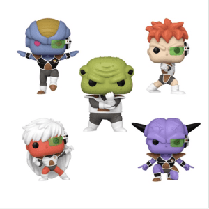 Dragon Ball Z Ginyu Force Pop! Vinyl Figure 5-Pack, featuring the iconic villain team in dynamic poses.