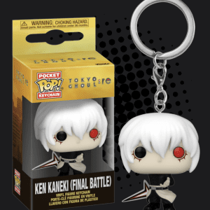 Tokyo Ghoul:re Ken Kaneki (Final Battle) Pocket Pop! Keychain, capturing the protagonist in his powerful final battle appearance.