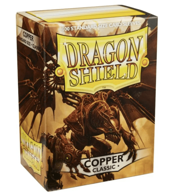 Dragon Shield Fiddlestix Classic Copper Sleeves 100 Pack, offering premium card protection