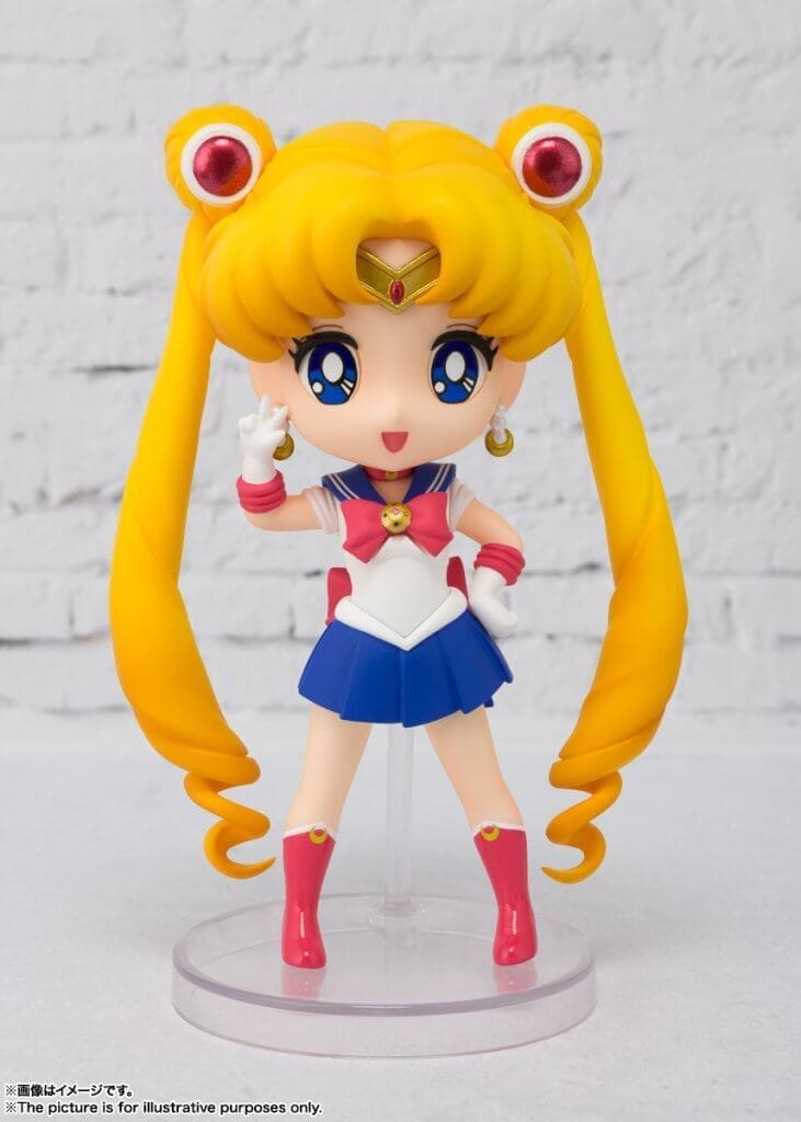 "Figuarts Mini Sailor Moon Reissue figure, showcasing the beloved character in her signature pose with detailed craftsmanship."