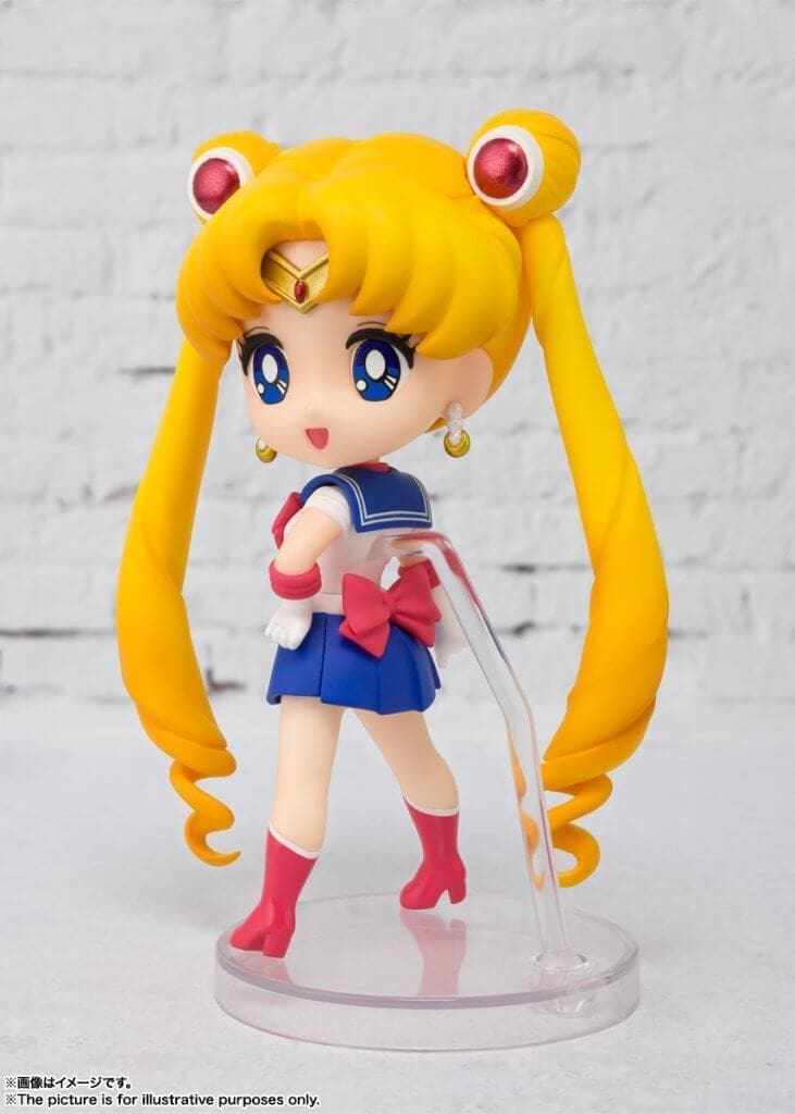 "Figuarts Mini Sailor Moon Reissue figure, showcasing the beloved character in her signature pose with detailed craftsmanship."