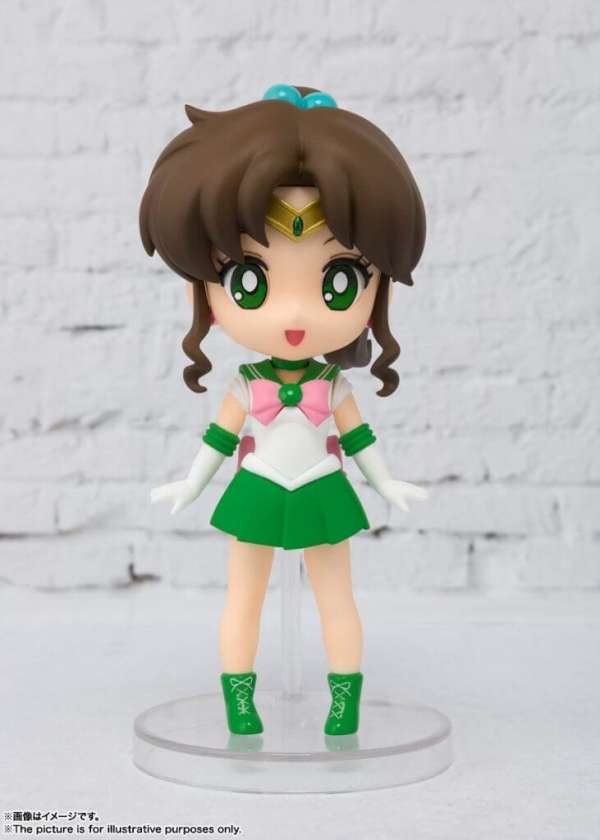 Figuarts Mini Sailor Jupiter Reissue figure, capturing the beloved character in detailed miniature form."