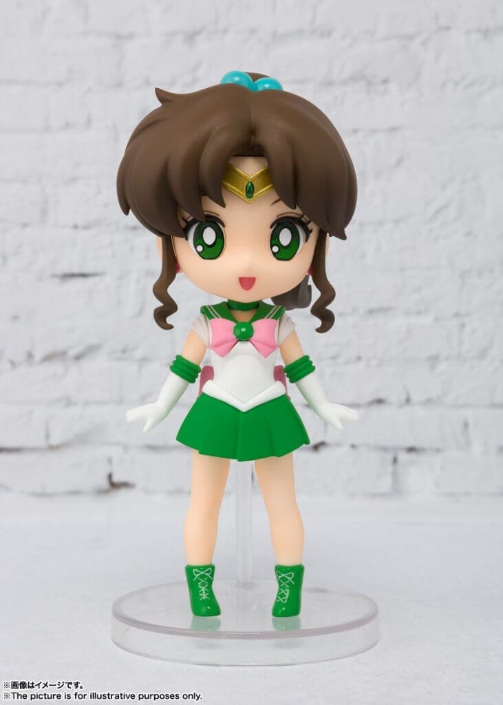 Figuarts Mini Sailor Jupiter Reissue figure, capturing the beloved character in detailed miniature form."
