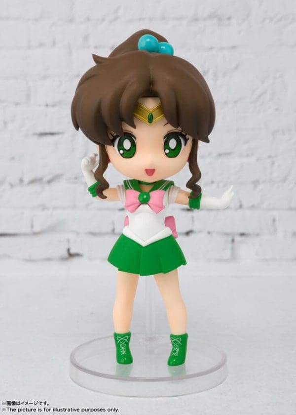 Figuarts Mini Sailor Jupiter Reissue figure, capturing the beloved character in detailed miniature form."
