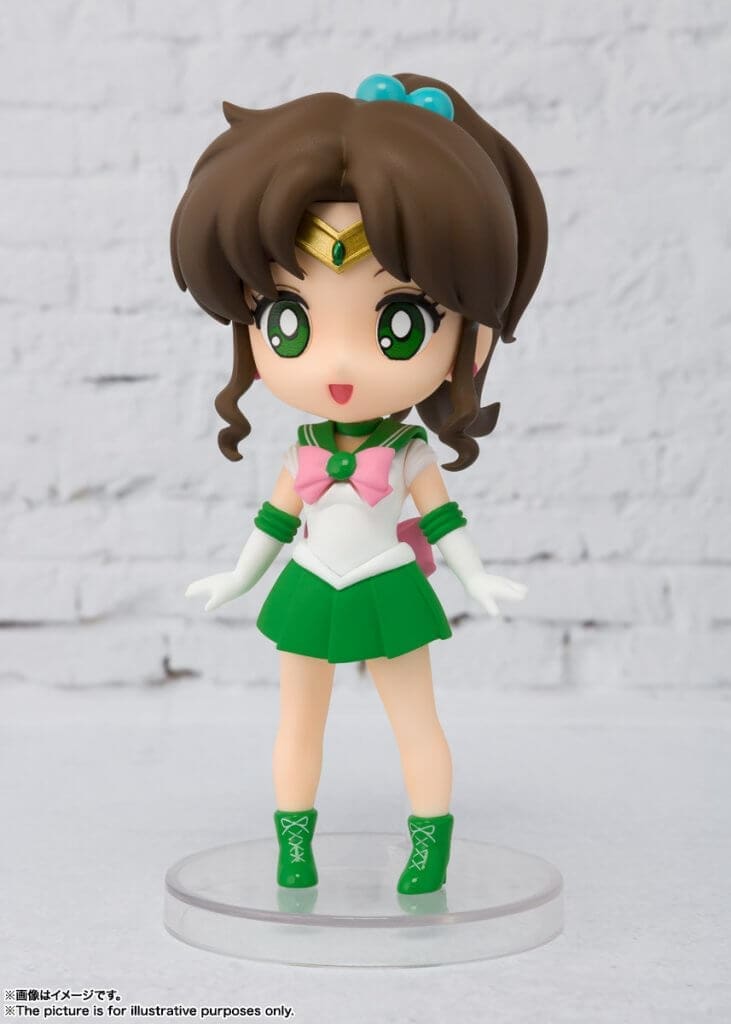 Figuarts Mini Sailor Jupiter Reissue figure, capturing the beloved character in detailed miniature form."