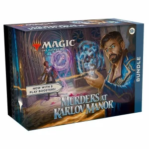 Magic Murders at Karlov Manor Bundle, featuring a comprehensive set of cards and accessories for Magic: The Gathering gameplay.