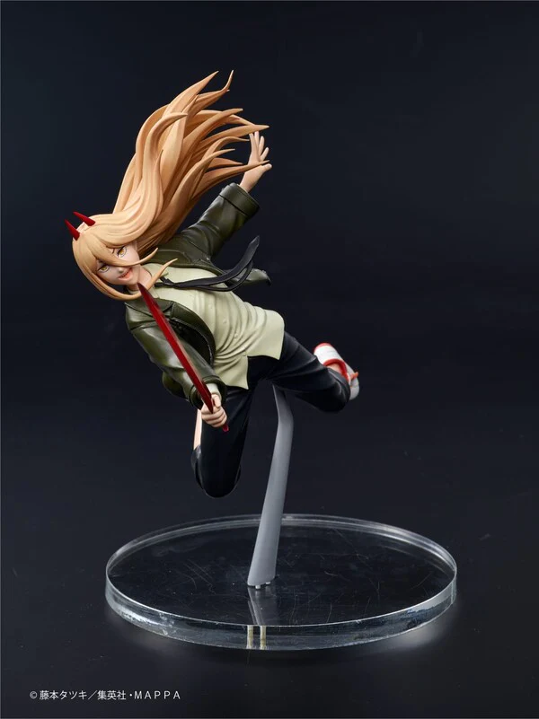 Chainsaw Man Power Figure - Fiery Blood Devil in Action