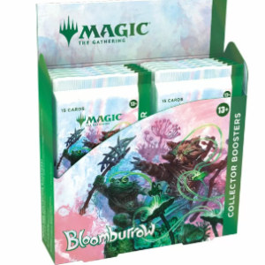 Magic Bloomburrow Collector Booster Display showcasing exclusive cards and art