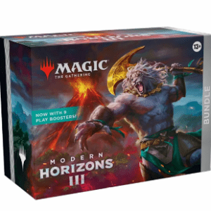 Welcome to the next level of your Magic: The Gathering journey with the eagerly awaited Modern Horizons 3 Bundle. This treasure trove is designed for the ultimate MTG aficionado, offering an exclusive peek into a world where strategy and chance coalesce into thrilling gameplay and collection enhancement. Each bundle is packed with potential, promising an enriching experience for both new players and seasoned strategists. The Modern Horizons 3 Bundle serves as a gateway to a richer, more immersive Magic: The Gathering experience. Inside, you’ll discover a plethora of hand-picked cards, including rares, mythics, and an array of multi-colored and artifact cards that promise to bring diversity and dynamism to your deck. Additionally, special edition land cards and a collector’s guide provide both aesthetic beauty and valuable insights into the set's lore and mechanics. Key Features: Curated Card Selection: Each bundle includes a variety of cards selected to enhance your gameplay and deck-building strategies. Exclusive Content: Gain access to exclusive cards and designs that are only available through this bundle, making your collection stand out. Collector's Guide: Dive deeper into the Modern Horizons 3 world with a detailed collector's guide, offering insights and strategies. Perfect for Game Nights: Whether hosting a tournament or a casual game night, this bundle brings excitement and competition to the table. Unlock the secrets of Modern Horizons 3 with this comprehensive bundle. It’s not just about enhancing your game; it’s about embracing the full Magic: The Gathering experience. With cards that span the spectrum of the game’s rich history and mechanics, this bundle promises to ignite your passion for the game and deepen your understanding and enjoyment. Get ready to challenge your friends, refine your strategies, and make every game night unforgettable.
