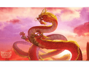 Dragon Shield Art Playmat for Chinese New Year 2024, Year of the Wood Dragon.