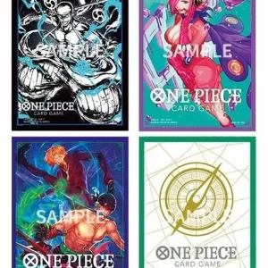 One Piece Card Game Sleeves Set 5 with Four Designs
