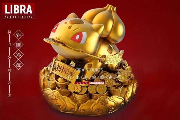 LIBRA Studios Bulbasaur Pokémon Resin Statue in Dynamic Pose