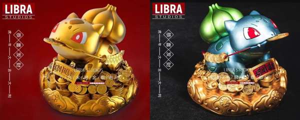 LIBRA Studios Bulbasaur Pokémon Resin Statue in Dynamic Pose