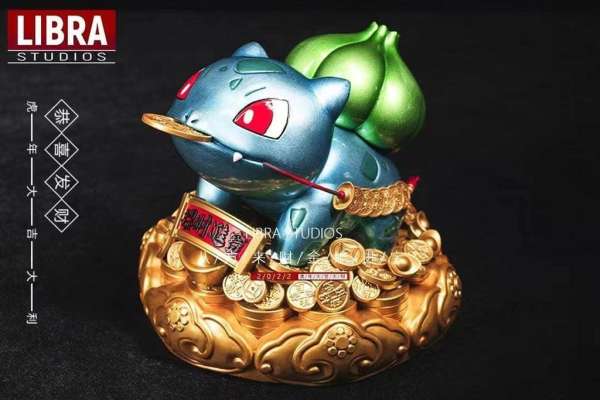 LIBRA Studios Bulbasaur Pokémon Resin Statue in Dynamic Pose