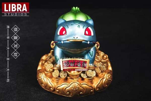 LIBRA Studios Bulbasaur Pokémon Resin Statue in Dynamic Pose