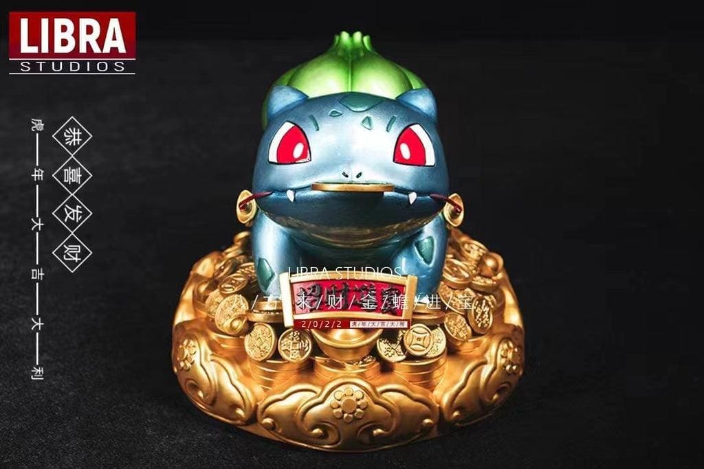 LIBRA Studios Bulbasaur Pokémon Resin Statue in Dynamic Pose